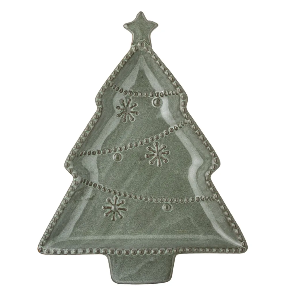 Online Bloomingville Alder Servierplatte Tannenbaum, Steingut