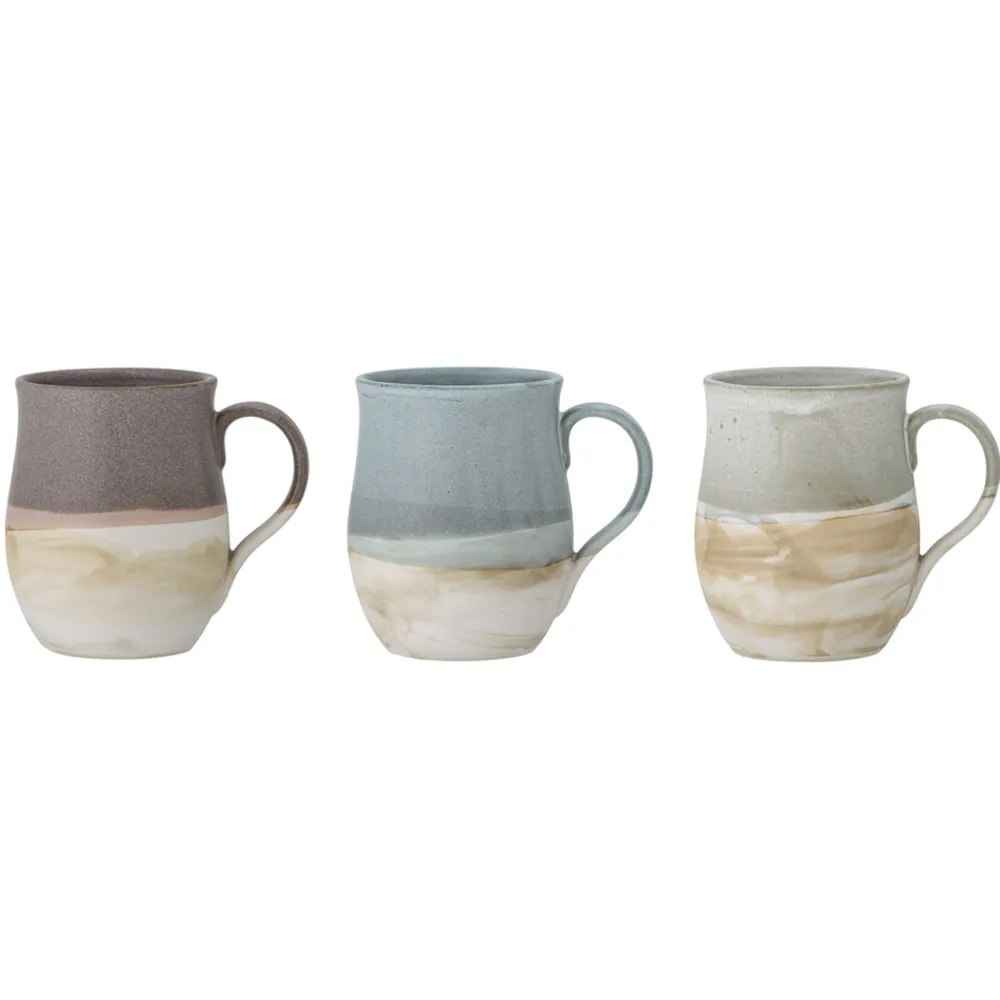Sale Bloomingville Ash Becher aus Steingut 3er