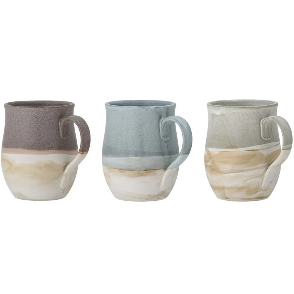 Sale Bloomingville Ash Becher aus Steingut 3er