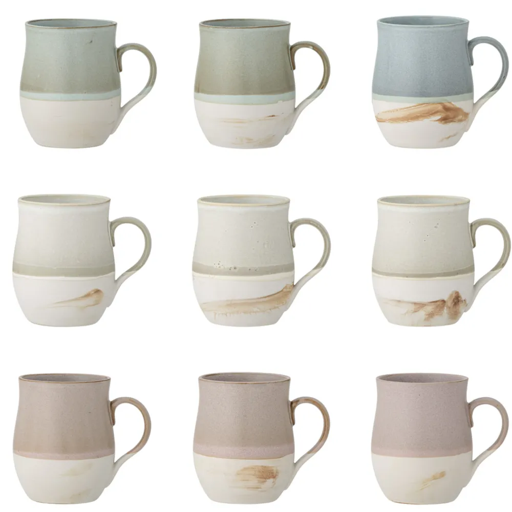 Sale Bloomingville Ash Becher aus Steingut 3er