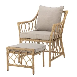 Best Bloomingville Belluce Loungesessel mit Hocker