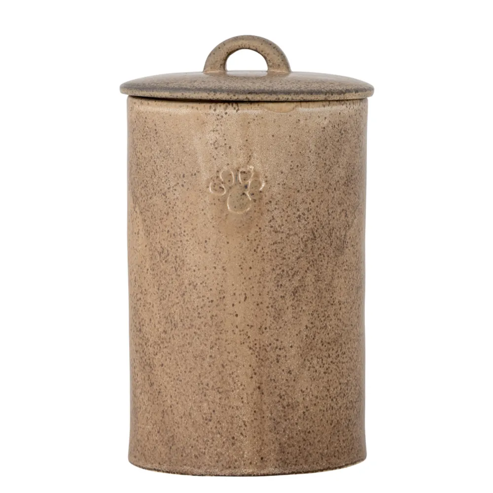 Clearance Bloomingville Buddy Gefäß mit Deckel aus Steingut