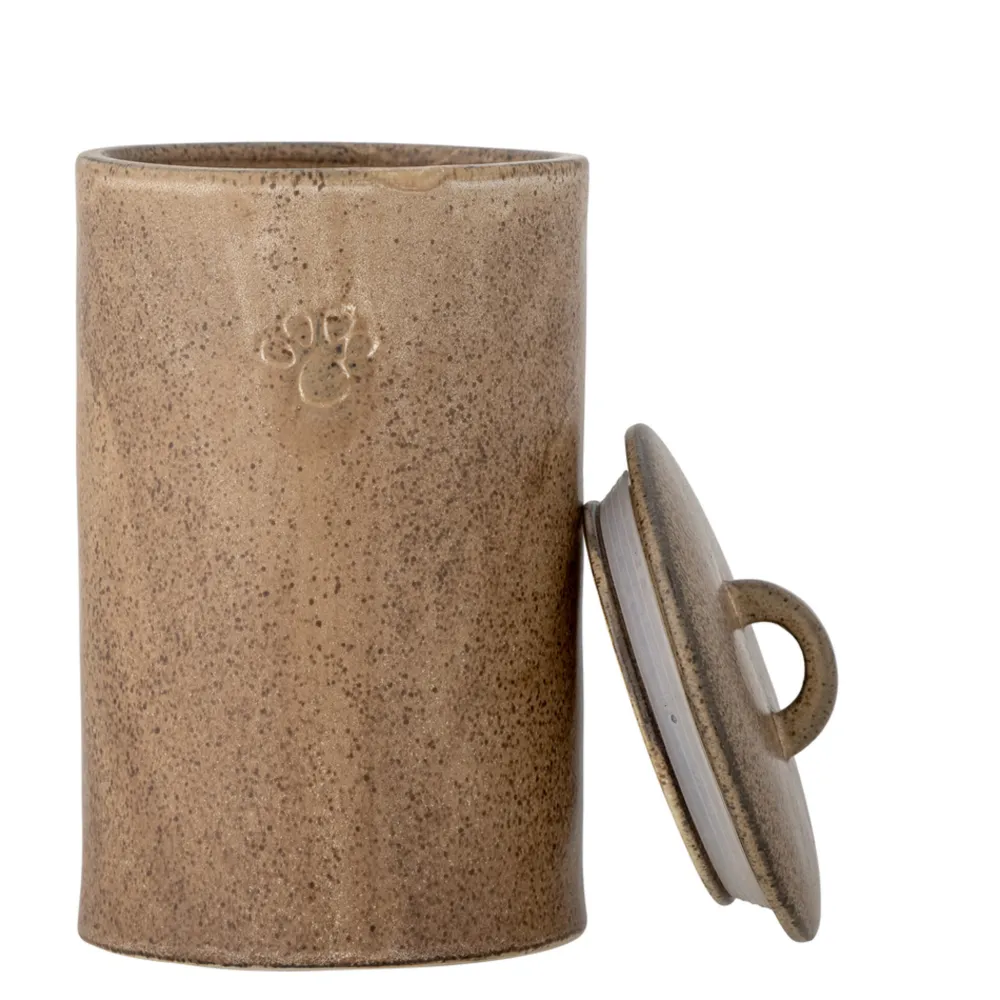 Clearance Bloomingville Buddy Gefäß mit Deckel aus Steingut