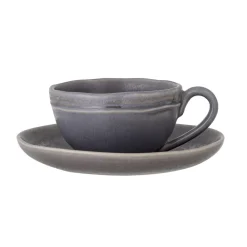 Clearance Bloomingville Cappuccinotasse mit Untertasse Raben