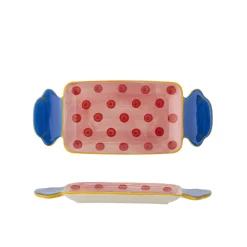 Outlet Bloomingville Caramella Servierplatte Rose aus Steingut