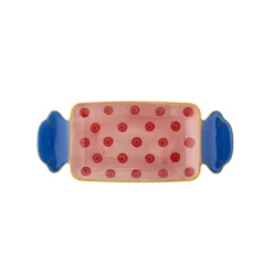 Outlet Bloomingville Caramella Servierplatte Rose aus Steingut