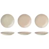 Clearance Bloomingville Cécile Teller klein, Rose, Steingut 3er-Ser
