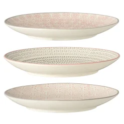 Clearance Bloomingville Cécile Teller klein, Rose, Steingut 3er-Ser