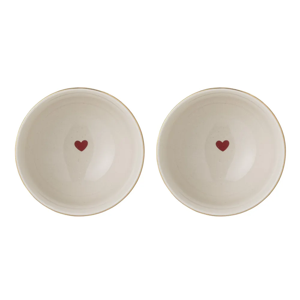 Outlet Bloomingville 2er Set Schüssel Jolly mit Muster