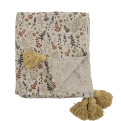 New Bloomingville Filipa Decke, Recycelte Baumwolle