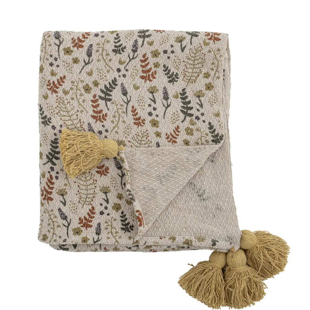 New Bloomingville Filipa Decke, Recycelte Baumwolle