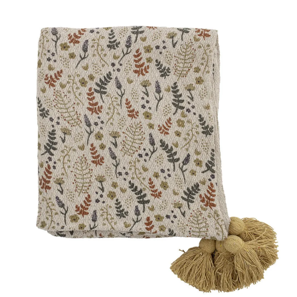 New Bloomingville Filipa Decke, Recycelte Baumwolle