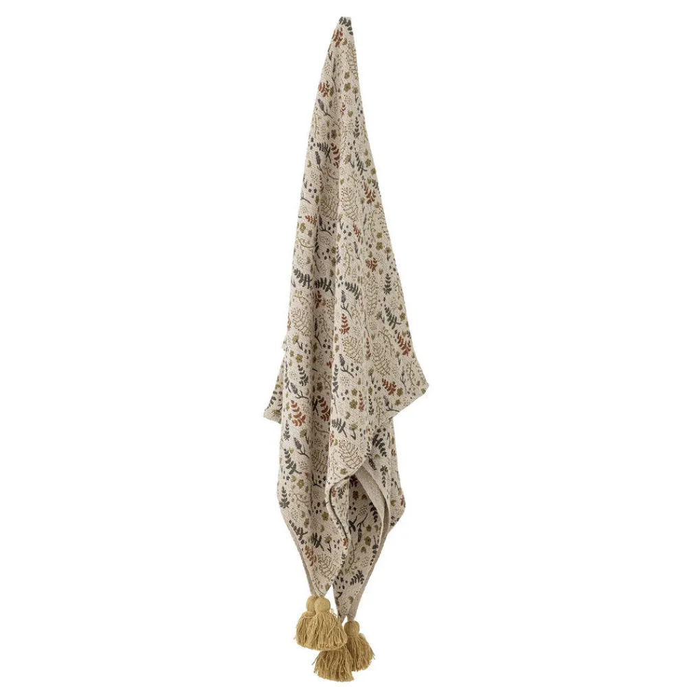 New Bloomingville Filipa Decke, Recycelte Baumwolle