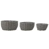 Discount Bloomingville Fioria Blumentopf 3er, Grau, Polyrattan