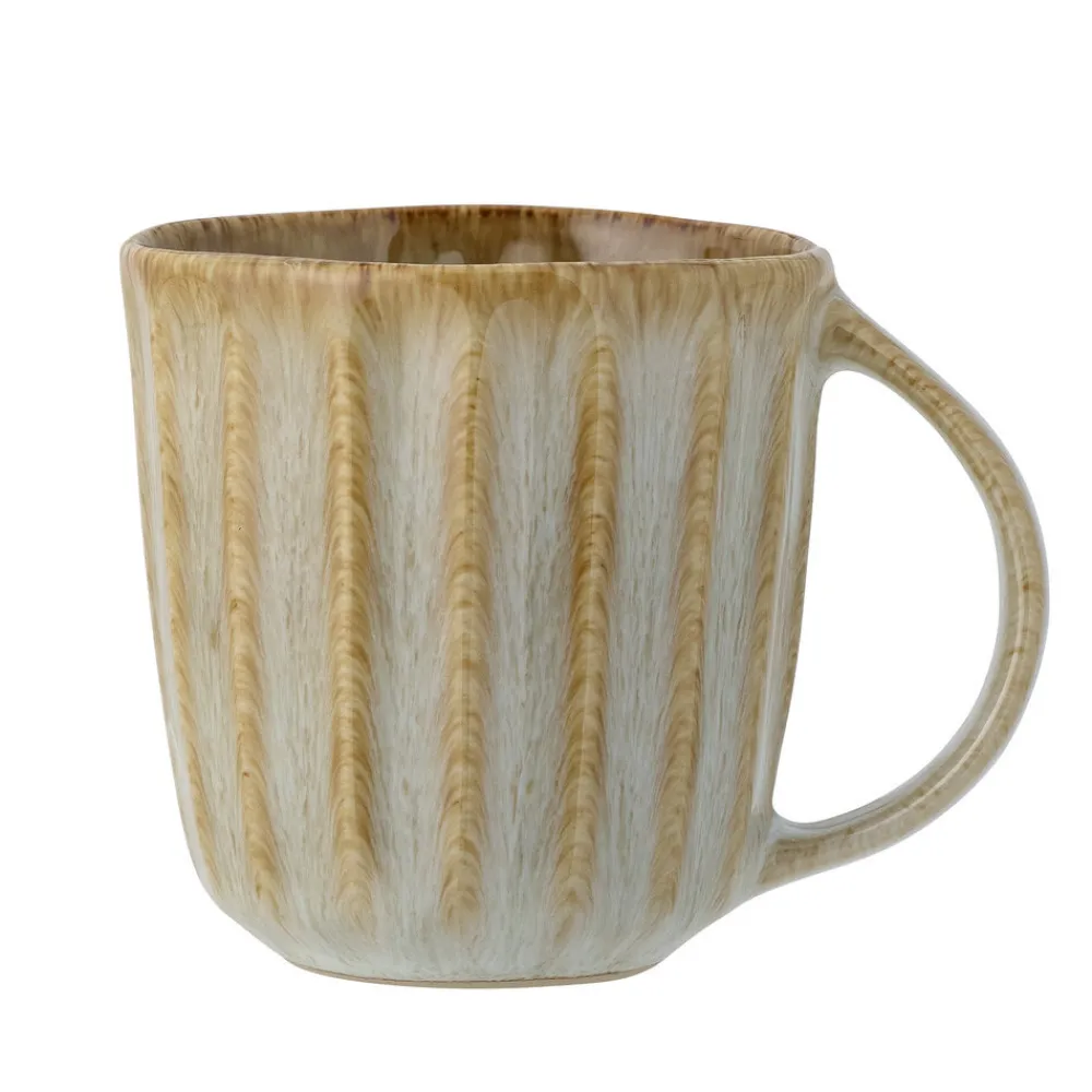 Discount Bloomingville Fleur Becher, Natur, Steingut