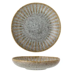 Sale Bloomingville Fleur Nudelteller, Natur, Steingut