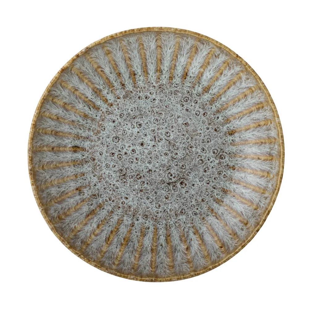 Sale Bloomingville Fleur Nudelteller, Natur, Steingut