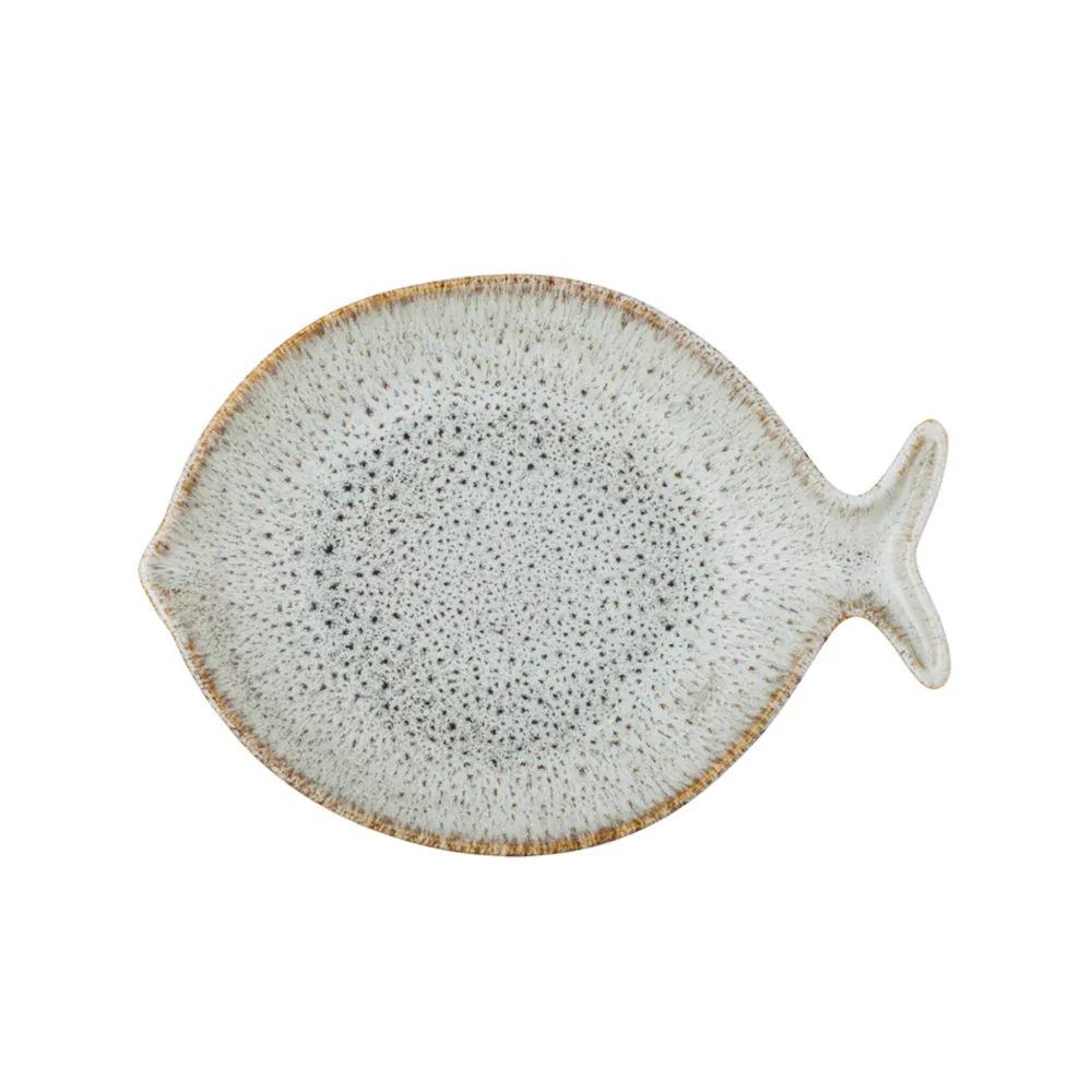New Bloomingville Fleur Servierplatte aus Steingut