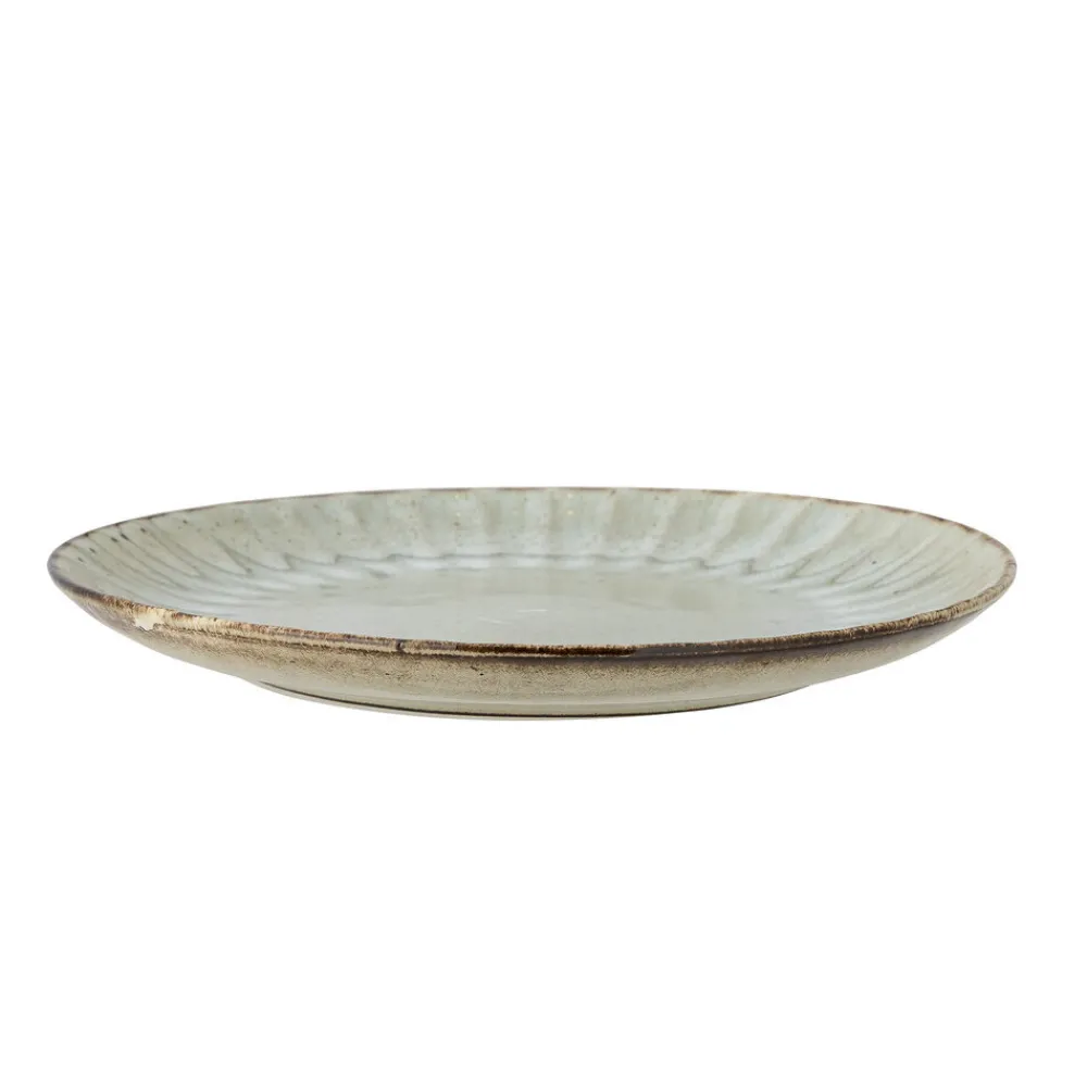 Clearance Bloomingville Fleur Teller groß, Natur, Steingut