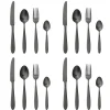 Sale Bloomingville Frea Besteck Set Schwarz, 16-teilig, Edelstahl