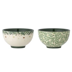 Bloomingville Grazia Schale aus Steingut, 2er Set