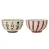 Outlet Bloomingville Jolly Schalen, Weihnachten, 2er Set