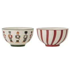 Outlet Bloomingville Jolly Schalen, Weihnachten, 2er Set