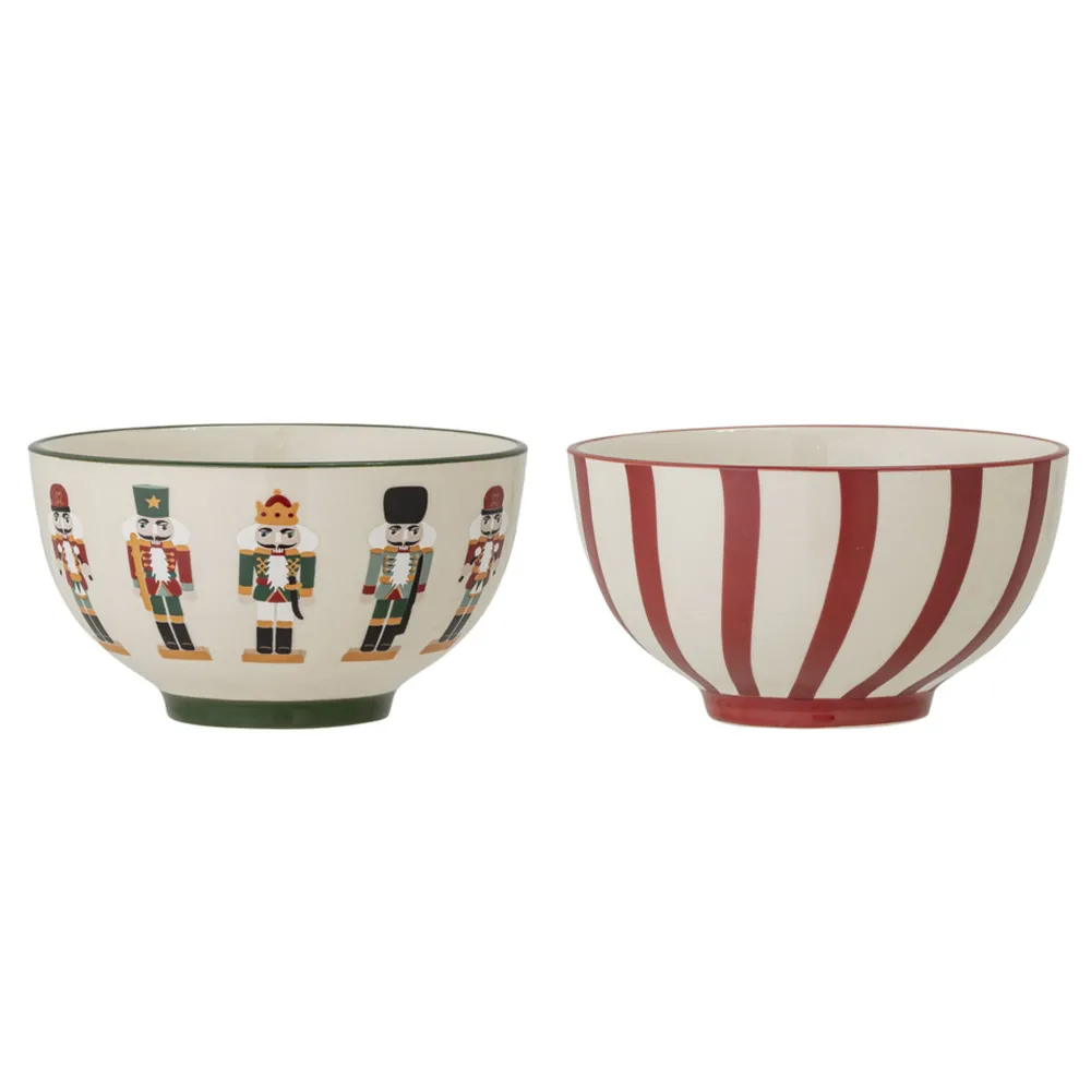 Outlet Bloomingville Jolly Schalen, Weihnachten, 2er Set