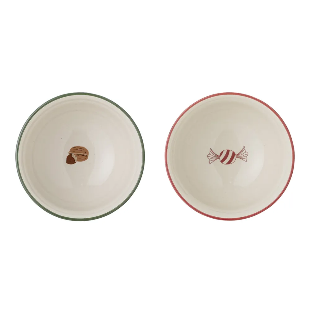 Outlet Bloomingville Jolly Schalen, Weihnachten, 2er Set