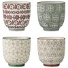 Outlet Bloomingville Karine Becher, 4er, Steingut