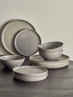 Clearance Bloomingville Kendra Geschirr-Set, Grau, Steingut