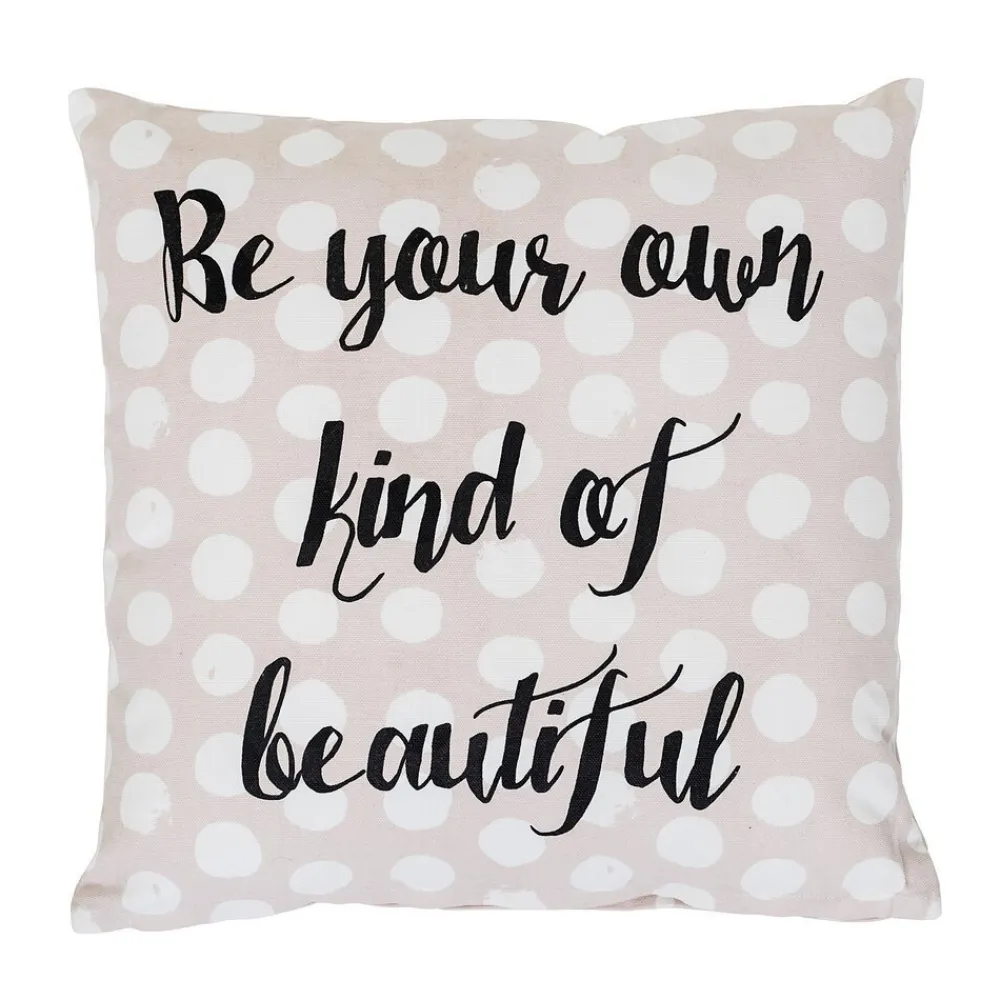 Bloomingville Kissen Phrase aus Baumwolle
