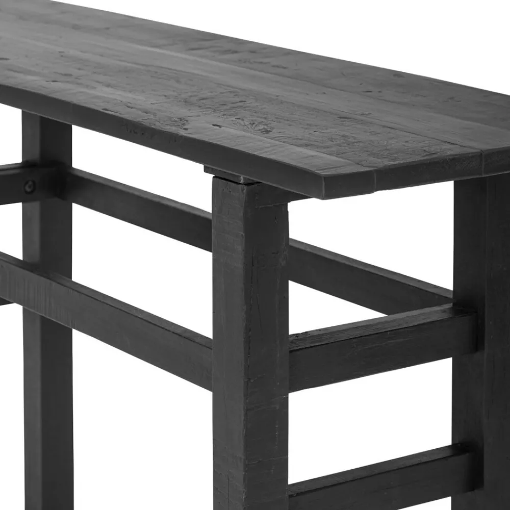 Sale Bloomingville Konsolentisch Riber, Schwarz, Recyceltes Holz