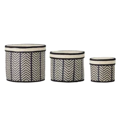 Discount Bloomingville Korb Islim aus Palmenblättern 3er Set