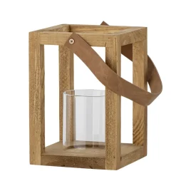Best Bloomingville Laterne mit Glas Lyra, Kiefer