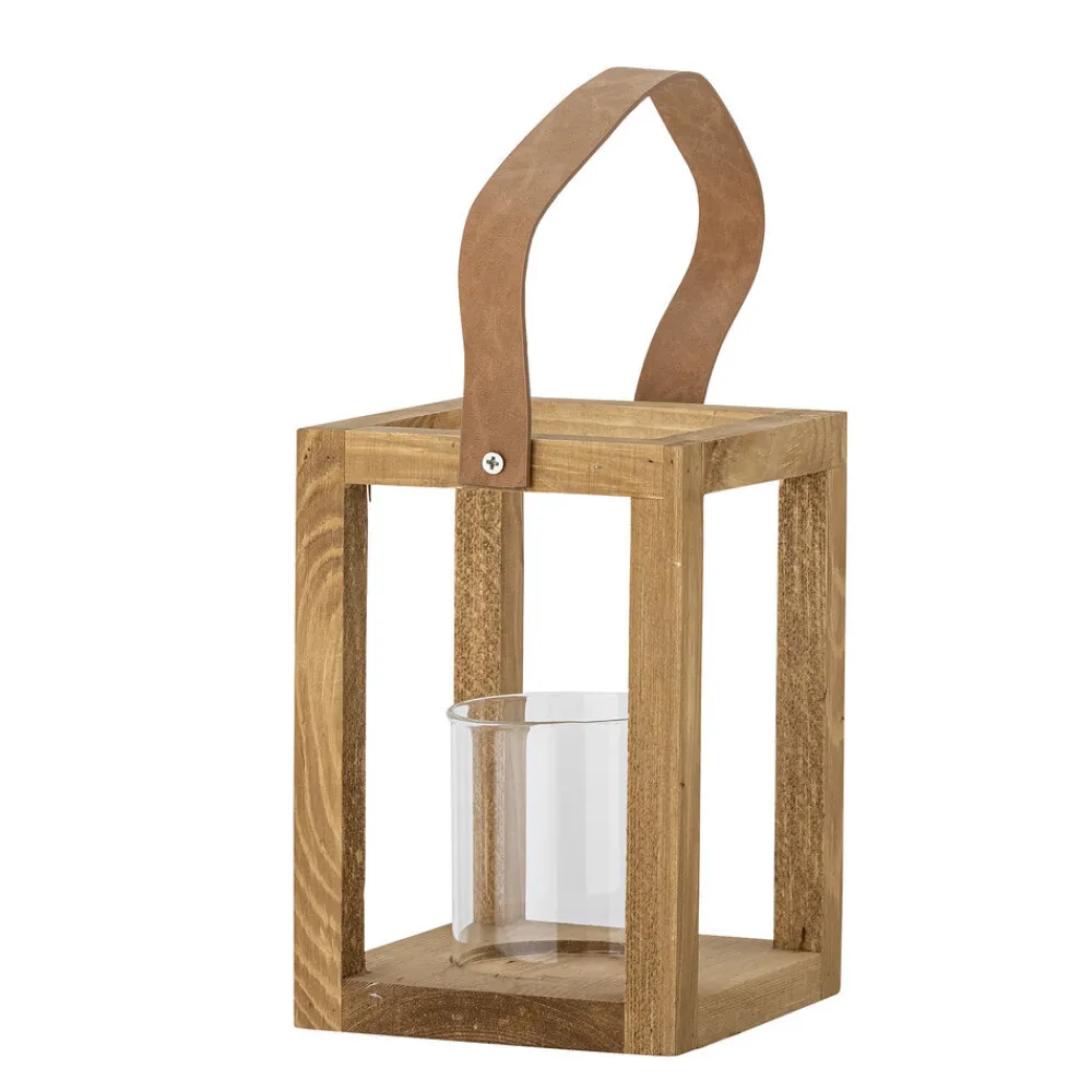 Best Bloomingville Laterne mit Glas Lyra, Kiefer