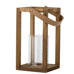 Best Bloomingville Laterne mit Glas Lyra, Kiefer