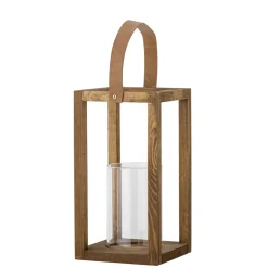 Best Bloomingville Laterne mit Glas Lyra, Kiefer