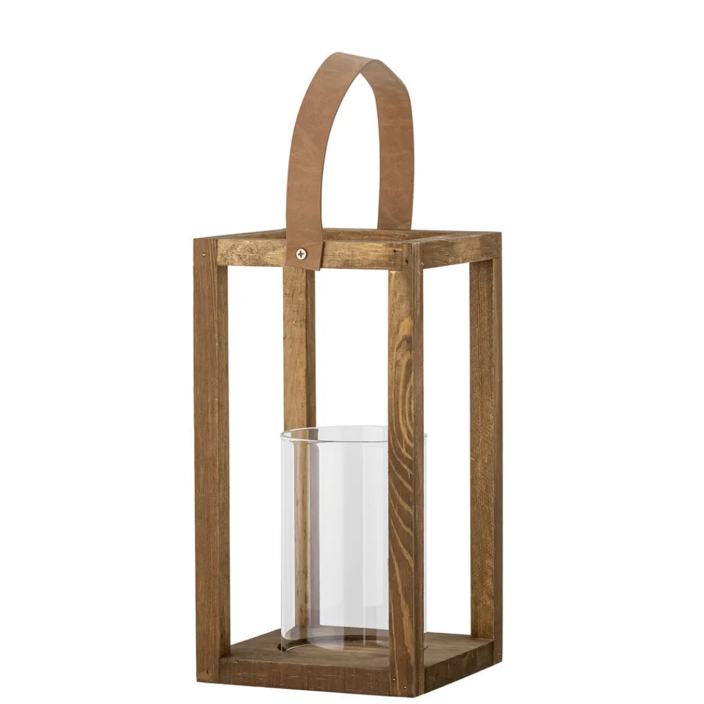 Best Bloomingville Laterne mit Glas Lyra, Kiefer