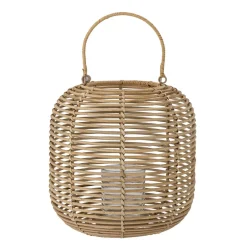 New Bloomingville Laterne Nei mit Glas, Rattan