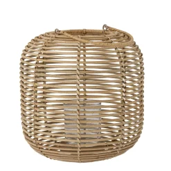 New Bloomingville Laterne Nei mit Glas, Rattan