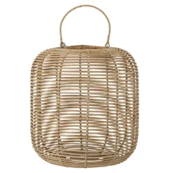 New Bloomingville Laterne Nei mit Glas, Rattan