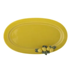 Clearance Bloomingville Limone Servierplatte, Gelb, Steingut
