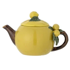 Sale Bloomingville Limone Teekanne, Gelb, Steingut