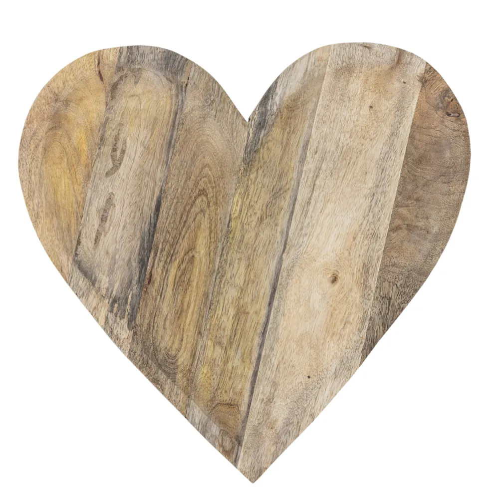 Best Bloomingville Lotuz Tablett in Herzform aus Mangoholz