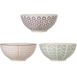 Sale Bloomingville Maya Schale groß, Violett, Steingut 3er-Set