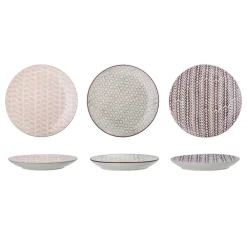 Best Bloomingville Maya Teller, Violett, Steingut 3er-Set