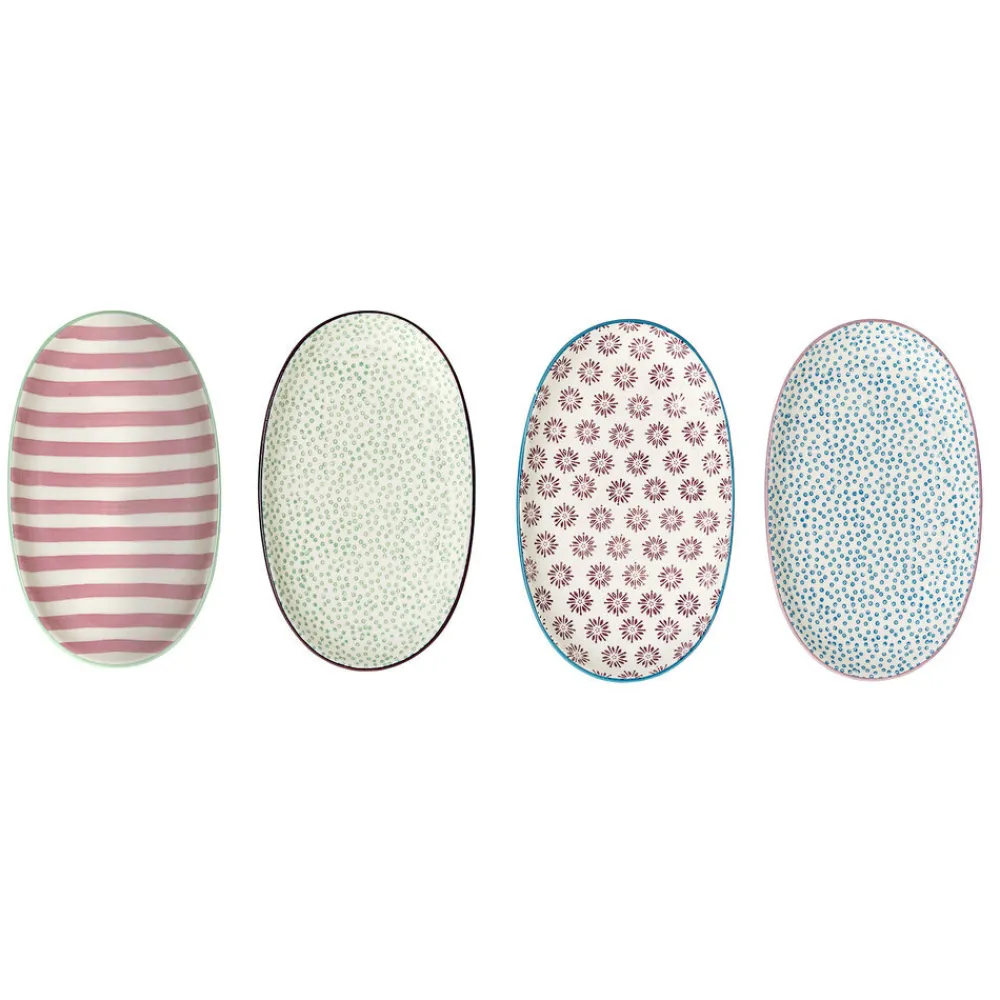 Hot Bloomingville Patrizia Teller, Oval, 4er