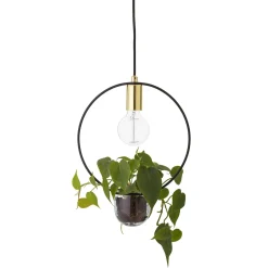 Discount Bloomingville Pendellampe Caralina mit Blumentopf