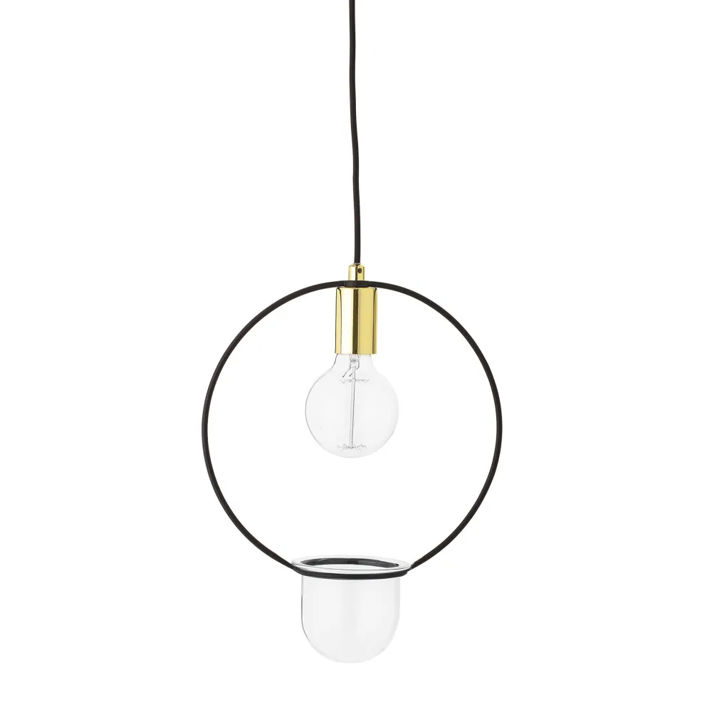 Discount Bloomingville Pendellampe Caralina mit Blumentopf
